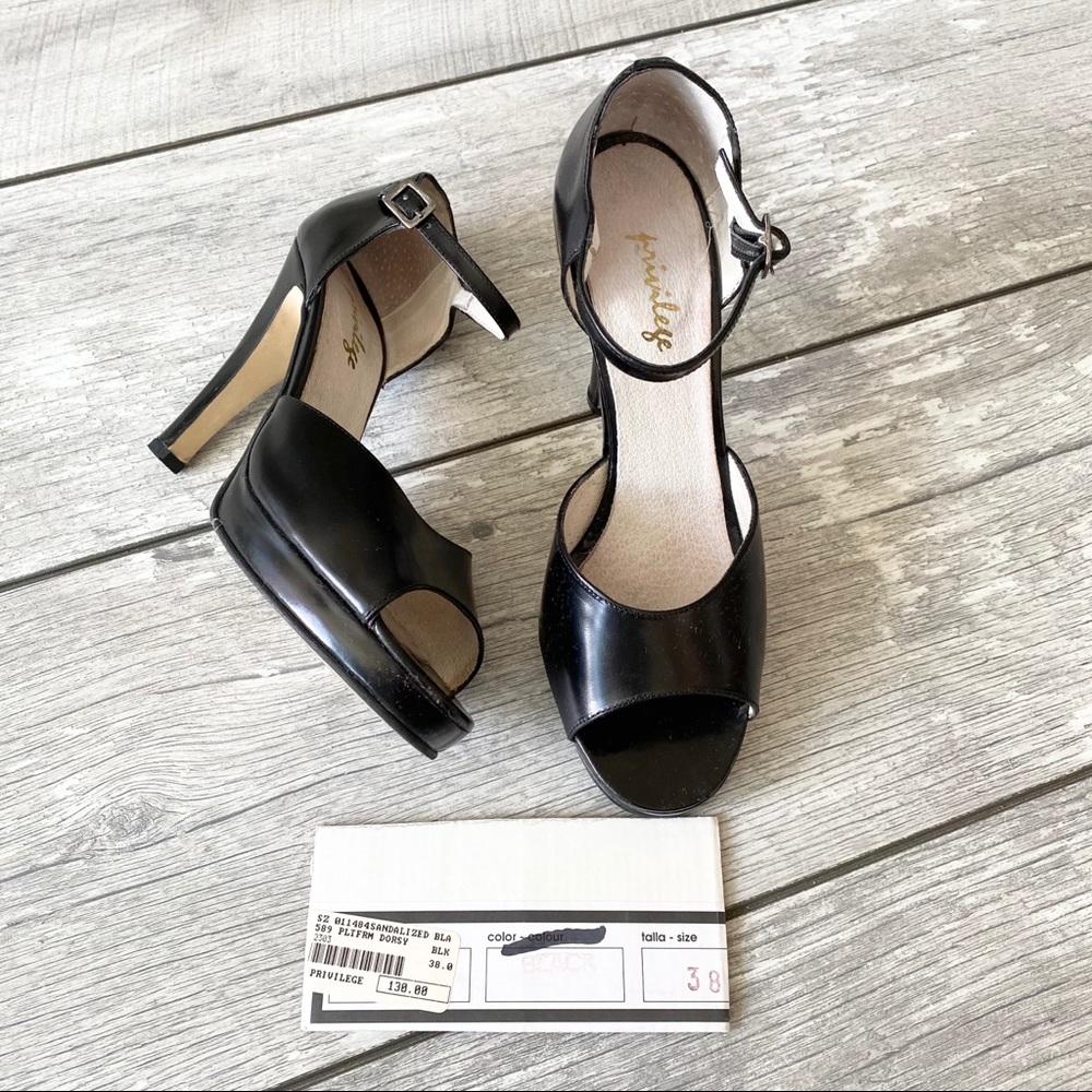 Privilege Paris Open Toe Platform Heel - image 2